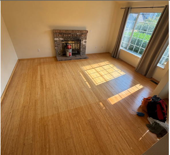 Living room refresh after cleaning