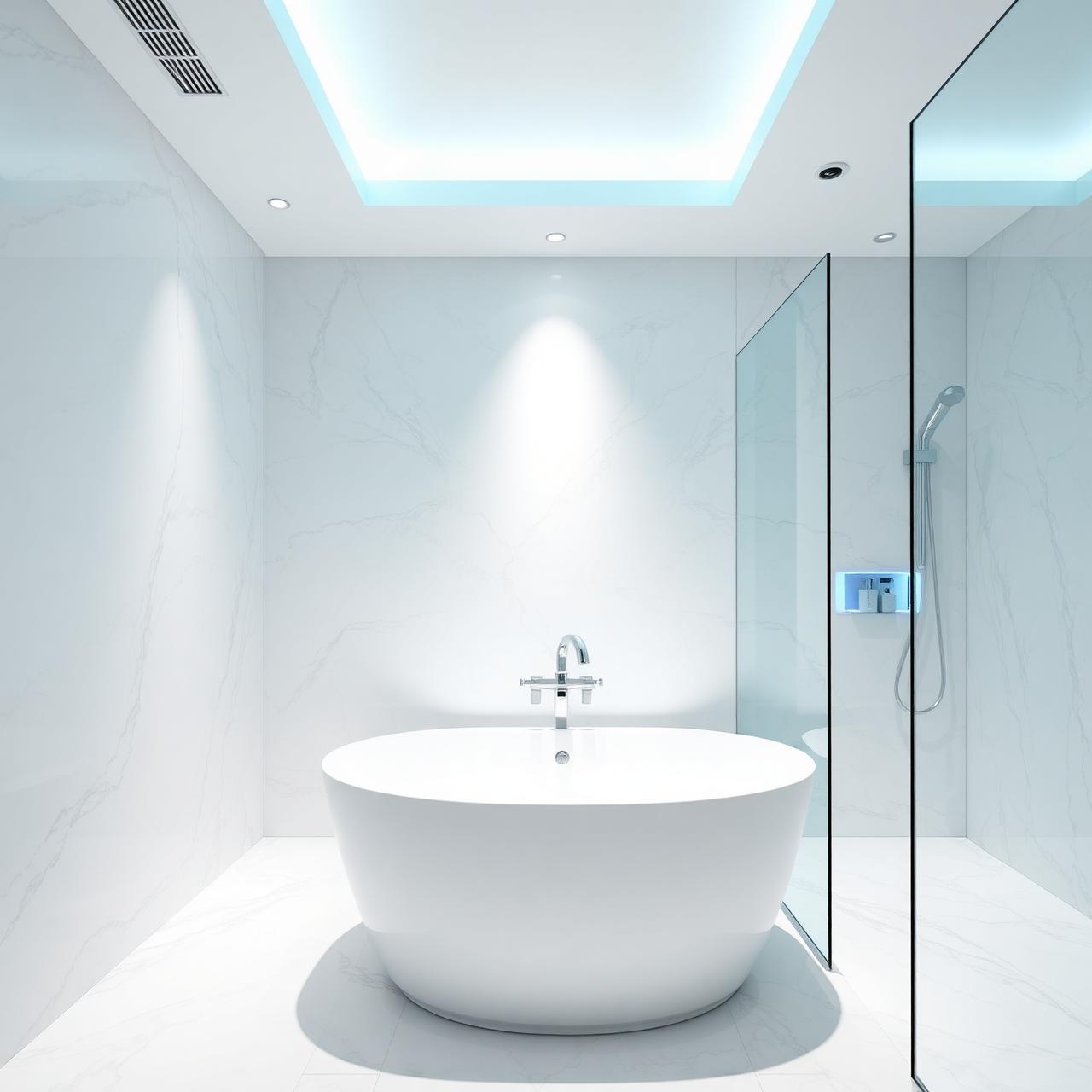 Pristine modern bathroom